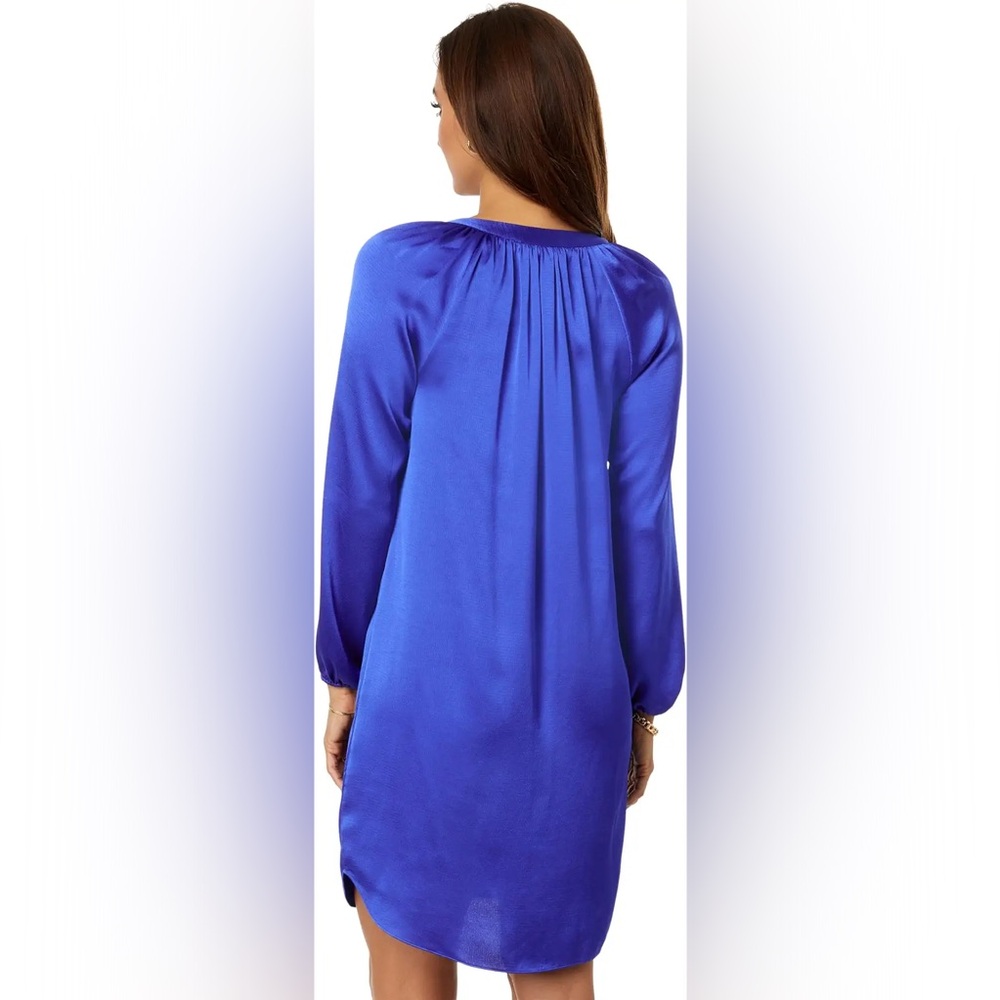 NWT Lilly Pulitzer Saige Dress in Alba Blue Medium - Picture 2 of 7